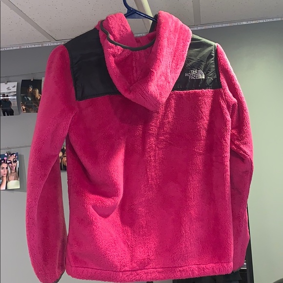 Pink Fuzzy North Face Jacket - Picture 2 of 2